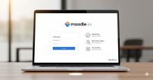 Anmeldbildschirm für moodle