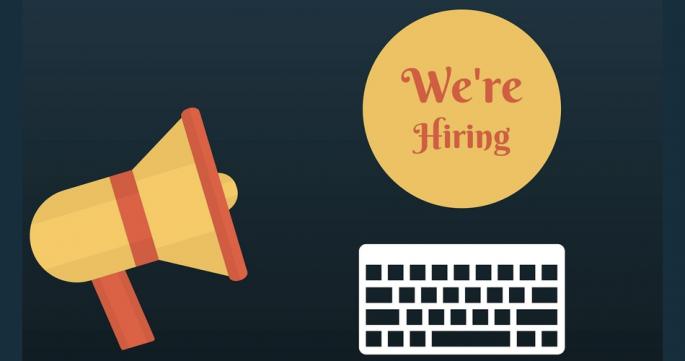 Bild mit dem Schriftzug We're hiring