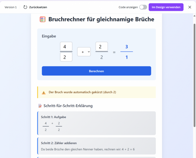 Bildquelle: Canva | Urheber:in: Florian Wanner Bruchrechner