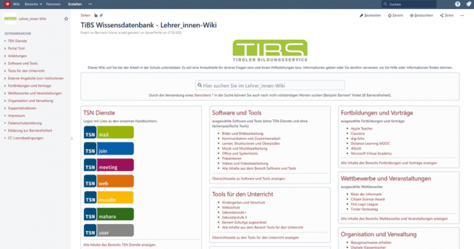 © Copyright Gerald Perfler | Bildquelle: Lehrer_innenWiki | Urheber:in: Gerald Perfler Screenshot Leherer_innenWiki