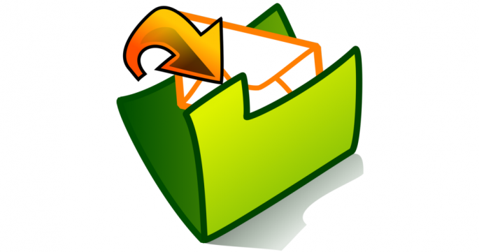 © Pixabay License | Bildquelle: https://pixabay.com/vectors/envelope-mail-folder-green-theme-28110 | Urheber:in: Clker-Free-Vector-Images Brief, der in einen Aktenumschlag gelegt wird