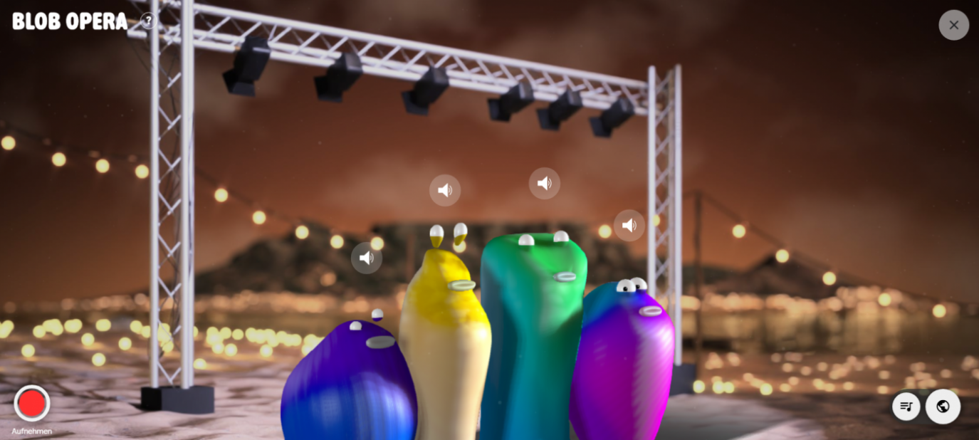 Bildquelle: https://artsandculture.google.com/experiment/blob-opera/AAHWrq360NcGbw?cp=e30. Screenshot: Blobs in Kapstadt