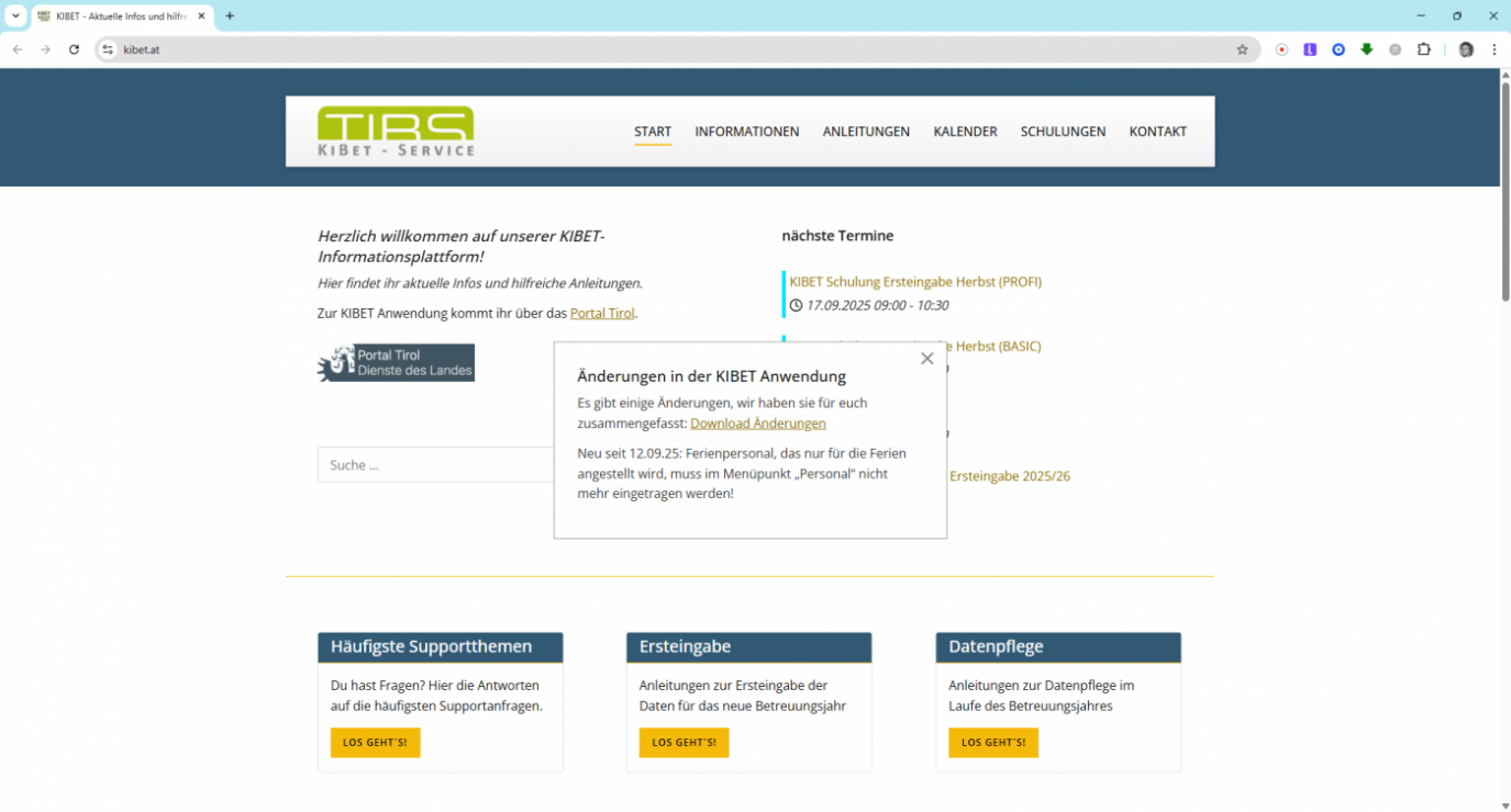 Screenshot kibet.at