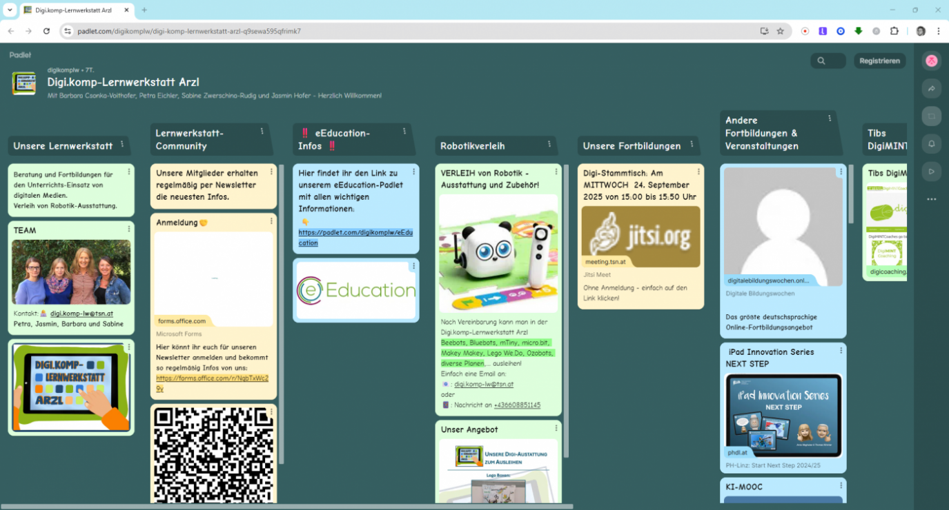 Screenshot Lernwerkstatt Arzl