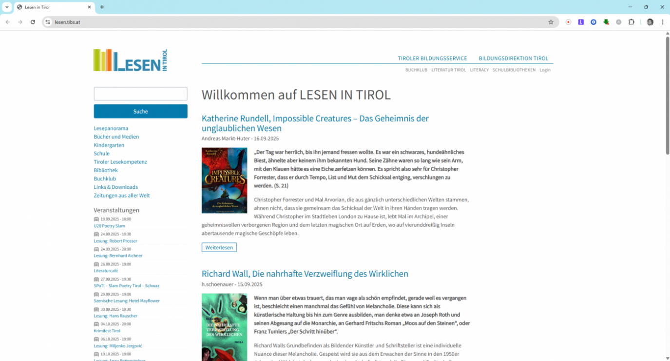 Lesen in Tirol