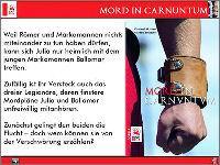 Seite aus Mord in Carnuntum