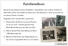 Beispielseite Familienalbum