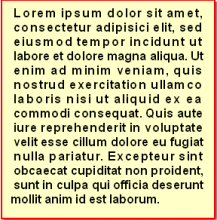 Ein generierter Lorem Ipsum Text