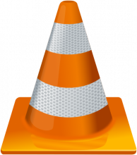 orange - weiß gestreifter Verkehrssicherheitskegel