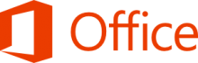 Logo von Microsoft Office - rotes eckiges O daneben der Schriftzug Office