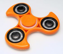 dreiarmiger Fidget Spinner in oranger Farbe