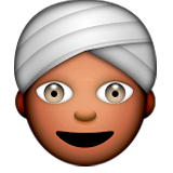 Emoji mit Turban