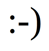 Zwinkernder Smiley aus ASCII Zeichen