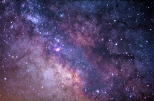 Ausschnitt des Universums- meherer Sterne einer Galaxie