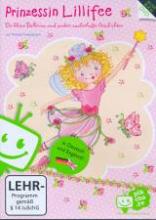 Titelbild von Prinzessin Lillifee - Fee im Cartoon Stil mit Zauberstab fliegend auf rosarotem Hintergrund