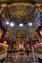 Blick in den Prunksaal der Österreichischen Nationalbibliothek