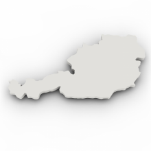 Stilisiertes Bild von Österreich ohne Einteilungen