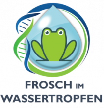 Frosch im Wassertropfen