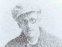 Bild eines Mannes mit Kappe und Brille (textorized)