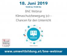 BNE Webinar: Klimaschutzbewegung 3.0 – Chancen für den Unterricht