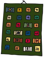 Adventkalender stilisiert