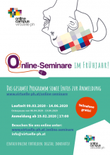 Online-Frühjahrsprogramm 2020 der Virtuellen PH