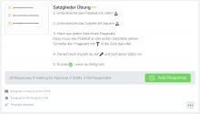 Lehrpersonen können auch Übungen erstellen und für SchülerInnen online stellen.