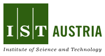 Logo von IST Austria - grünes Quadrat mit der Inschrift "IST" daneben ebenfalls in grün "Austria", darunter in nkleiner Schrift "Inststitute of Science and Technology"