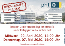 Virtuelle Tage der offenen Tür an der PHT