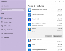 Apps & Features