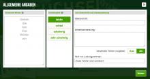 Screenshot: Menüfenster im Einsteigermodus