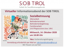 SOB Einladung zum virtuellen Informationsabend