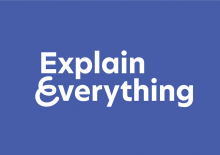 Schriftzug Explain Everything