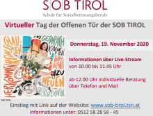 Einladung: SOB TIROL: Virtueller Tag der offenen Tür