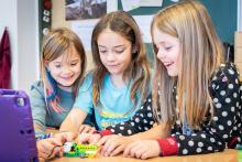 Das Arbeiten mit WeDo macht sichtlich Spaß