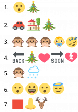 Emoji-Weihnachtslieder-Rätsel