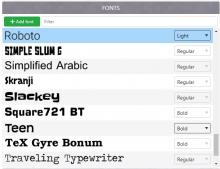 Screenshot Fonts