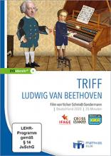 Illustration Van Beethoven als Kind samt Musiklehrer am Klavier