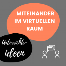 Miteinander im Virtuellen Raum - Schriftzug