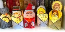 Weihnachtslichter Gebastelte Weihnachtslichter aus Papier