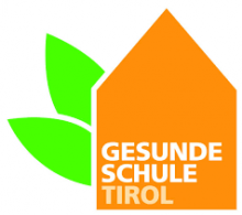 Logo Gesunde Schule Tirol - Haus und Blätter