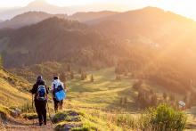 Wanderer in den Bergen