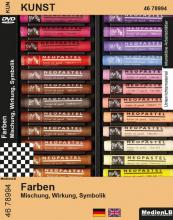 eine Hand voll Ölkreiden dicht an dicht aneinander gereiht