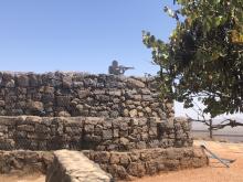 Ehemaliger Bunker auf den Golanhöhen