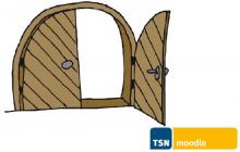 offenes Tor + TSNmoodle Logo