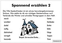 Buchklub Literaturmappe: Beispielseite