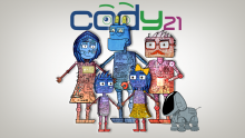 Familie Cody: Mama, Opa Papa, Tim, Mia und Sparky