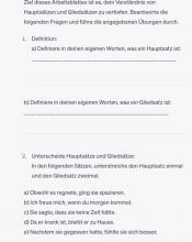 Arbeitsblatt von ChatGPT