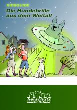 Kidsguide Broschürencover mit Hund und Ufo
