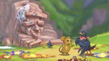 Szene aus dem Film mit den drei Hauptcharakteren Maus, Jochi und Brecky